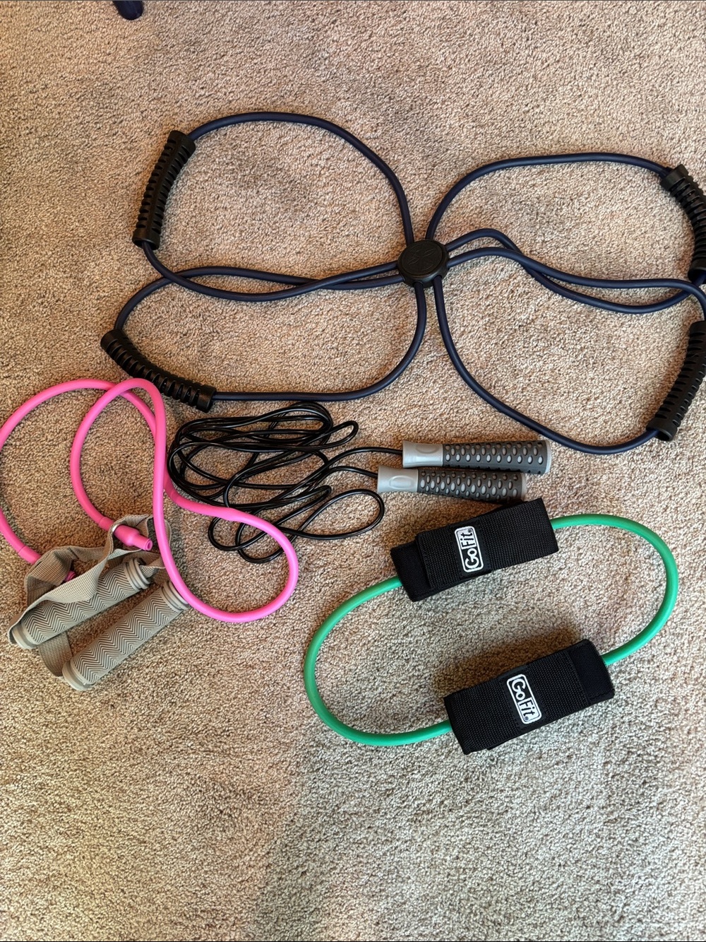 Resistance Bands and Jump Rope Set